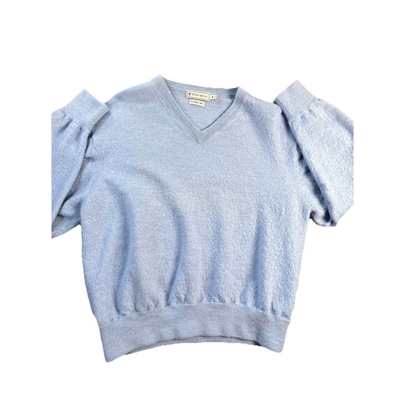Peter Millar Sweater Womens XL Blue Merino Wool V-Neck Pinehurst Resort Golf - Picture 1 of 15